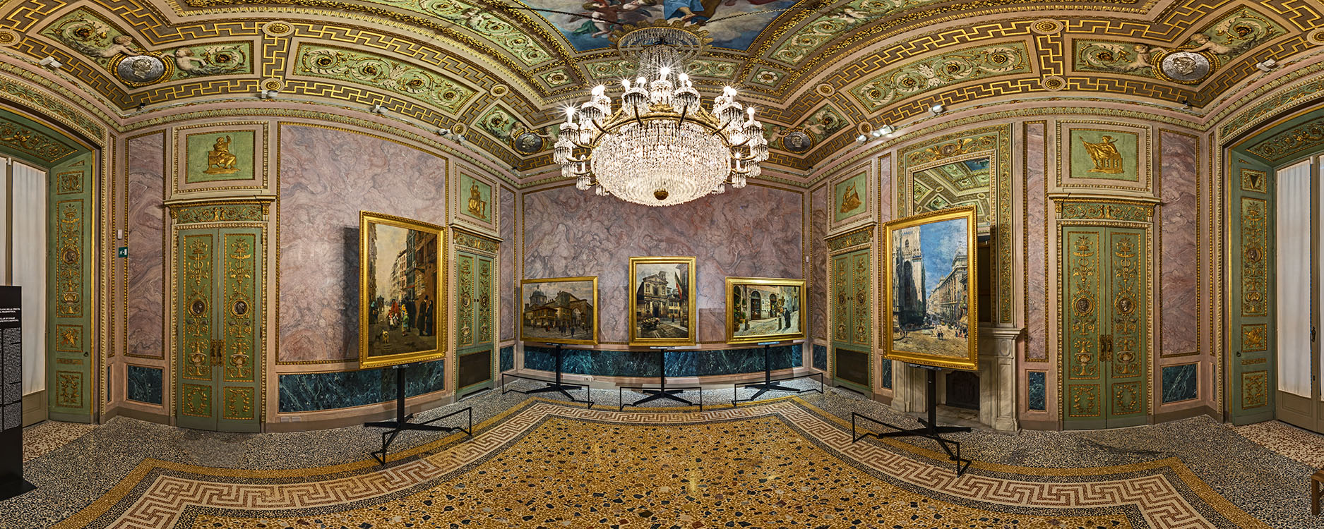 One of the Rooms devoted to the perspectives of Milan in 19th Century