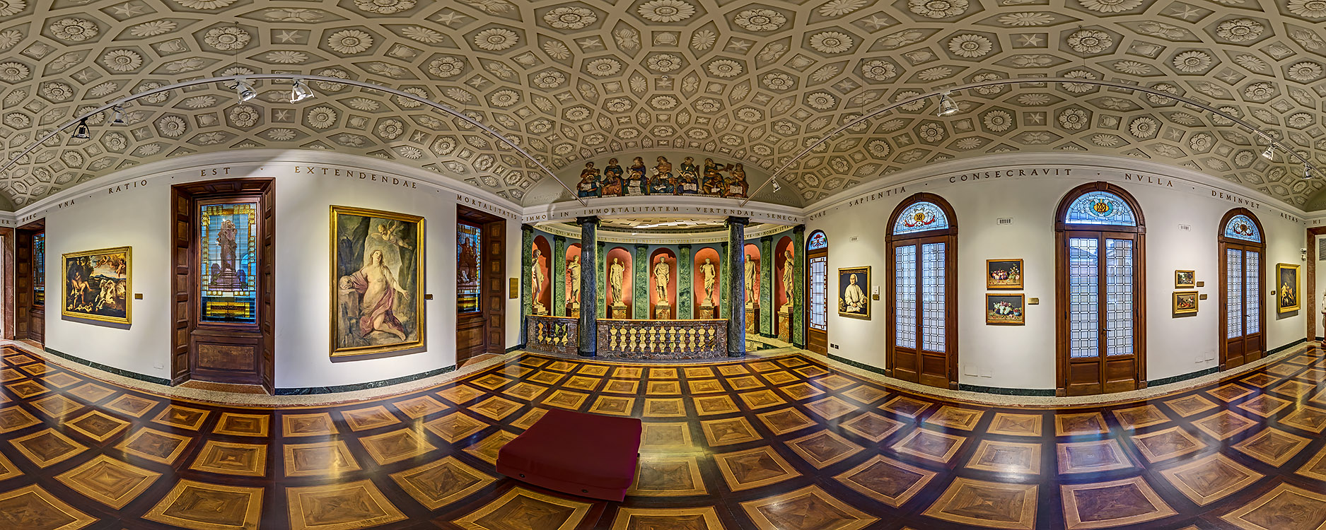 Nicolò da Bologna’s Hall hosting Italian and Flemish paintings of 17th Century