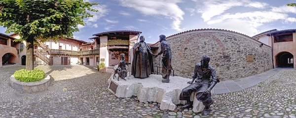 The birth place of Pope John XXIII in Sotto il Monte near Bergamo