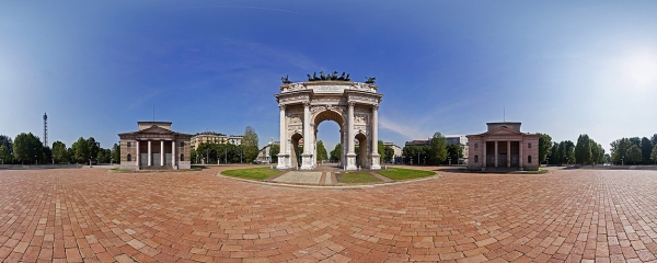 L’Arco della Pace in Piazza Sempione a Milano